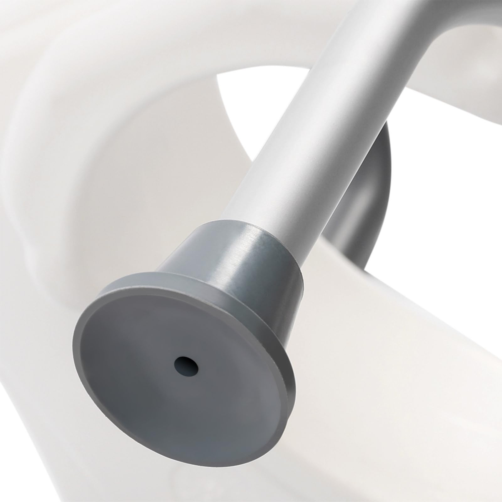 Rialzo per sedile WC con braccioli, 11 cm, rialzo per WC, 150 kg, altezza regolabile per anziani, telaio di supporto per il bagno