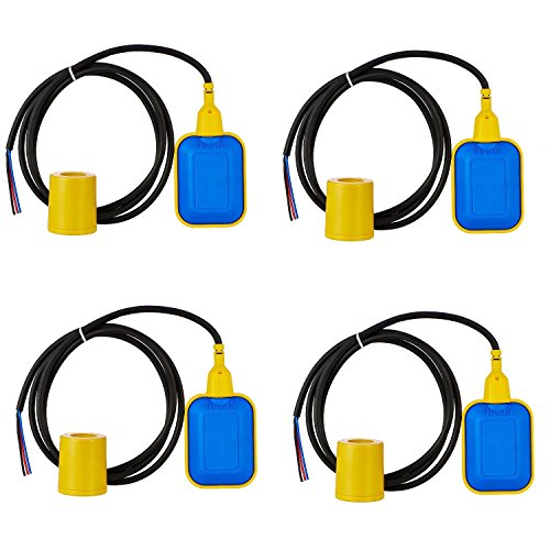 Image of AMPEREUS Automatic Water Level Controller with Float Switch for Water Tank | Fully Automatic Motor On /Off System | Auto Cut Off Sensor Control with 2 Meter Wire (Pack 4)
