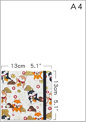 Miniatura 37 de Mifuner Square 5x5 Bleedproof Marker Paper Pad, 110 gsm Alcohol Ink Bristol Paper Sketchbook, Handmade Journal Hardbound 88 Sheets (176 Pages)