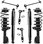 Detroit Axle - Front Struts and Coil Springs Rear Shock Absorbers Sway Bars Replacement for Chevy Equinox GMC Terrain Pontiac Torrent [Excluding 19' Wheel Models or Sport Suspension] - 8pc Set