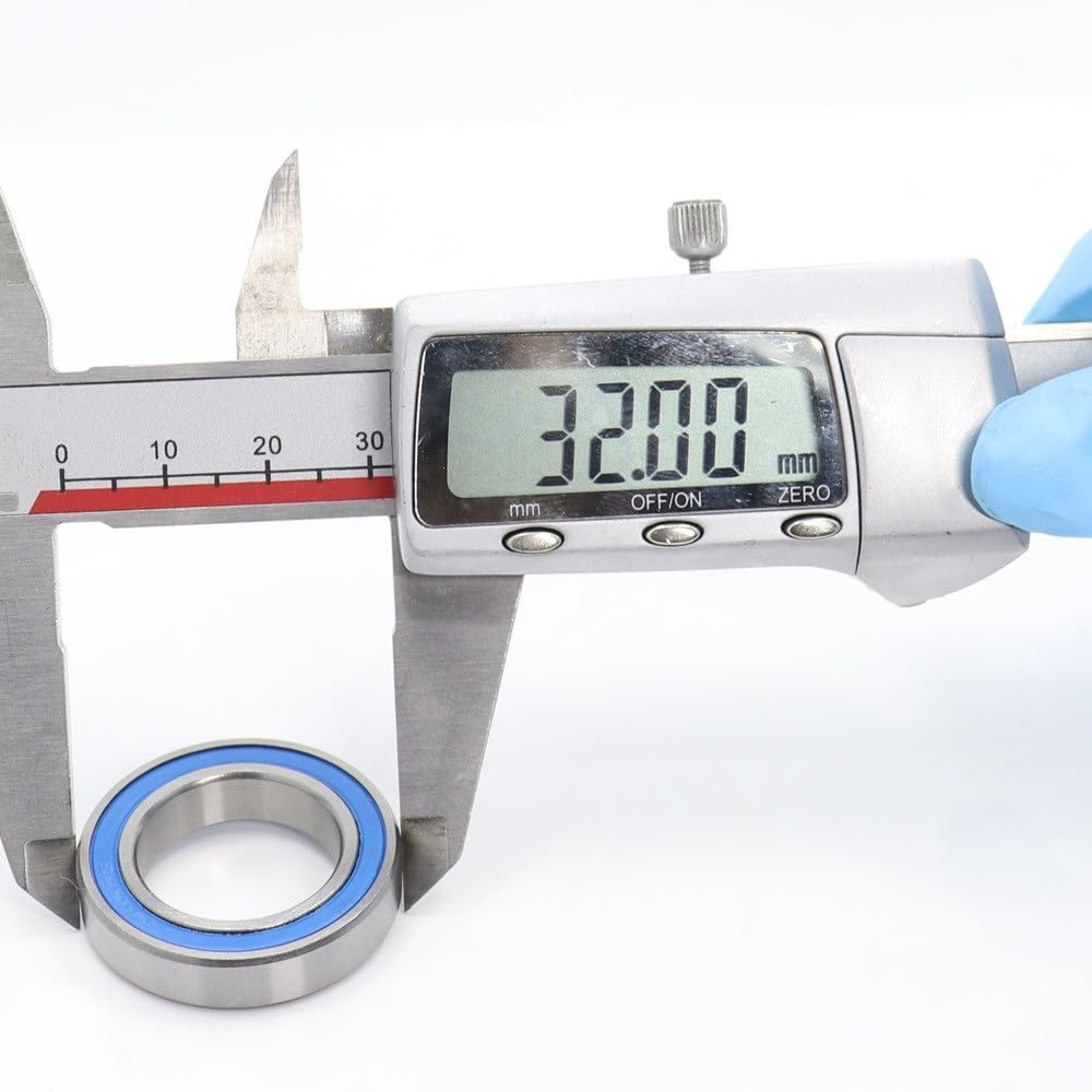 XiKe 6804-2RS Rillenkugellager – 4 Stück, 20x32x7 Mm, Chromstahl, Doppelte Gummidichtung, ABEC-3, Vorgeschmiert, Für Diverse Maschinen