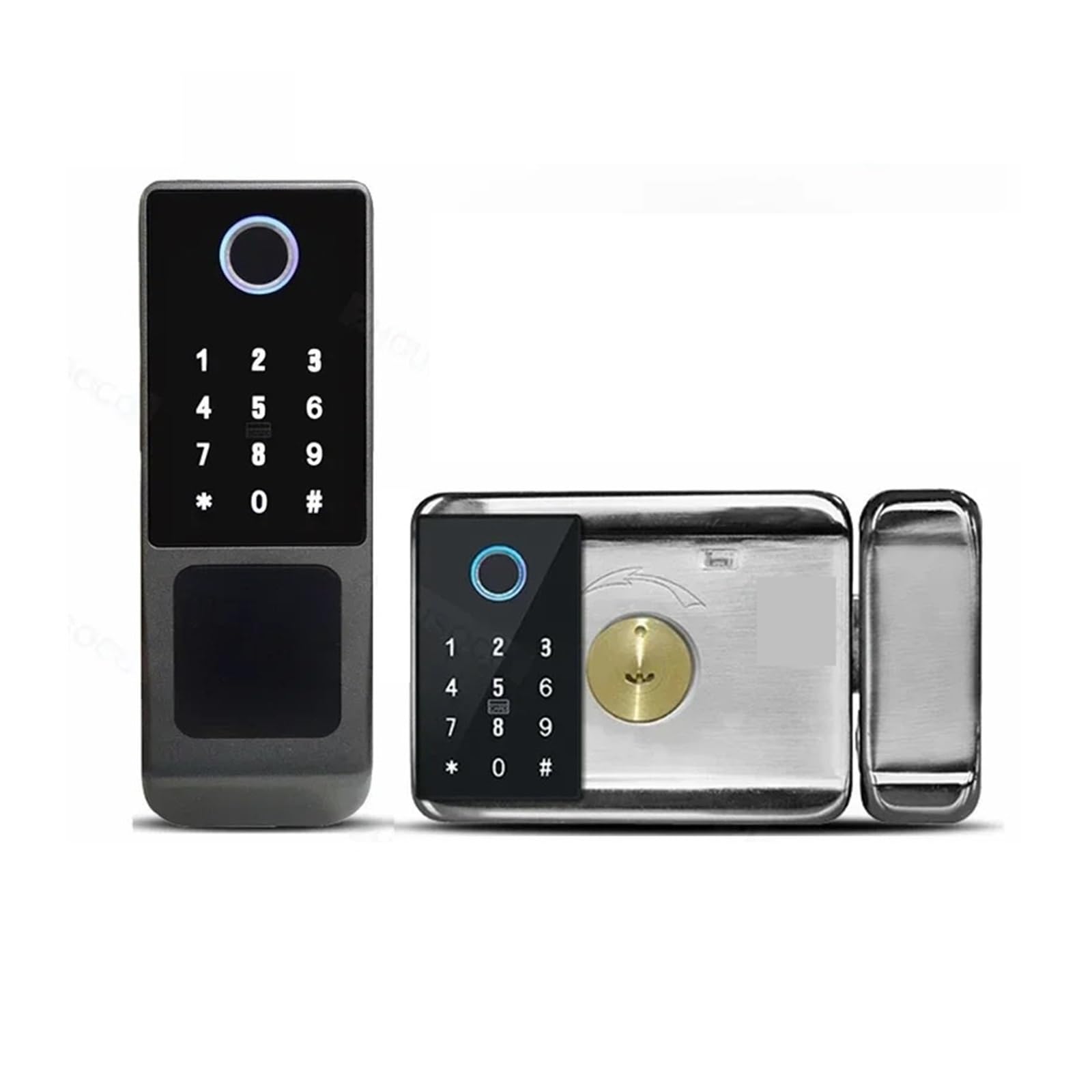 Serrure à empreinte digitale étanche, télécommande Wi-Fi, Bluetooth, carte, code numérique, porte intelligente électronique(Wi-Fi,Single-sided)