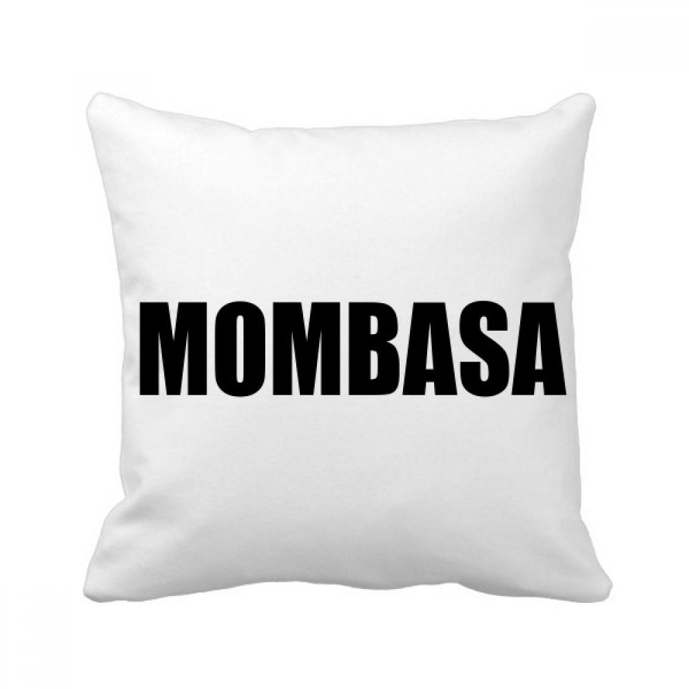 Coussin Mombasa Kenya nom carré pour égayer un salon aux tons neutres