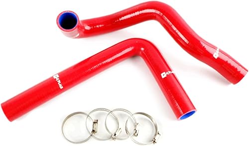 Kit de manguera de refrigerante de radiador de silicona 1993-1998 94 95 96 97 Reemplazo para TOYOTA SUPRA JZA80 2JZ-GTE TURBO NON VVTI Rojo 2 piezas
