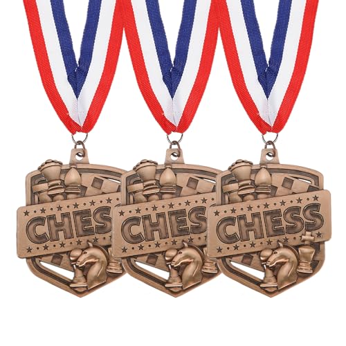 Médailles en cuivre PATIKIL pour tournoi d'échecs et podium sportif