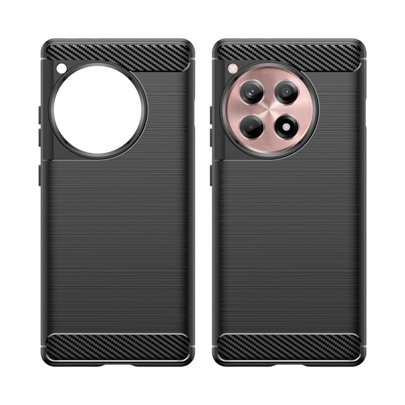 Image of Hybrid Carbon Fiber Back Case for OnePlus 12R (Black)