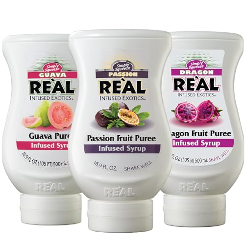Reàl Infused Exotics Tropical Island Fruit Variety Pack, Fruit Puree