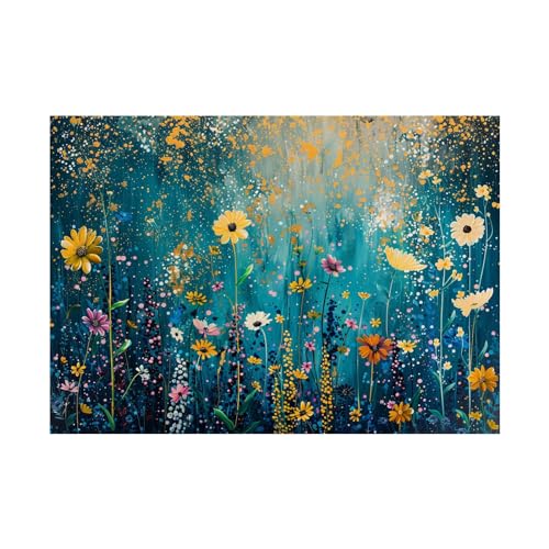 Tableau decoration murale florale WODJEM peinture 70x90cm sans cadre pour salon