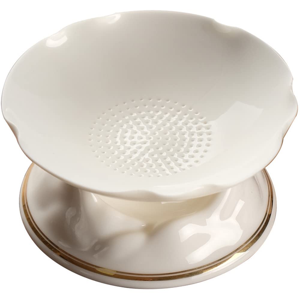 Colino da tè in Ceramica Filtro for Foglie sfuse, colino da tè in Porcellana da 9 cm Set da tè Kung Fu Accessori Filtro da tè Cerimonia del tè Decora