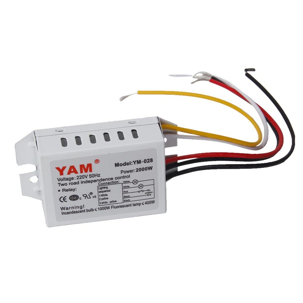 UJEAVETTE Digital Subsection Switch 2 Way 3 Section Lighting Control Switch AC 220V-image-35
