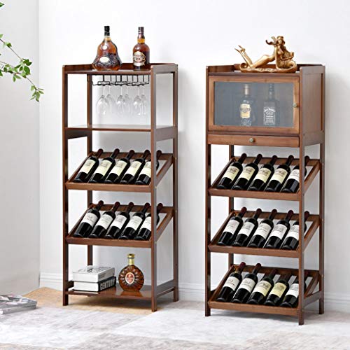 Soporte para botellas de vino de madera maciza miniatura 6