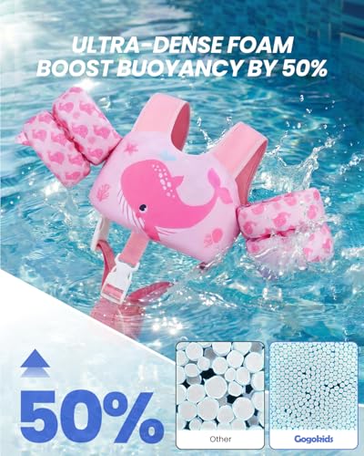 Image of Gogokids Puddle Float Jumper 24-66 Pounds, Toddler Swim Vest Kids Floaties