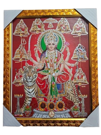 Cuadro de Nav Durga en León con Pindi para decoración de templos 5