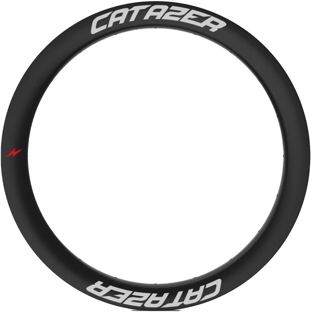 Carbon Fiber Road Bicycle Rim, CATAZER 700C Asymmetric Rim 45 x 29mm Customized Rim Finish with Matte Glossy Gravel/CX Rims for Road Bike