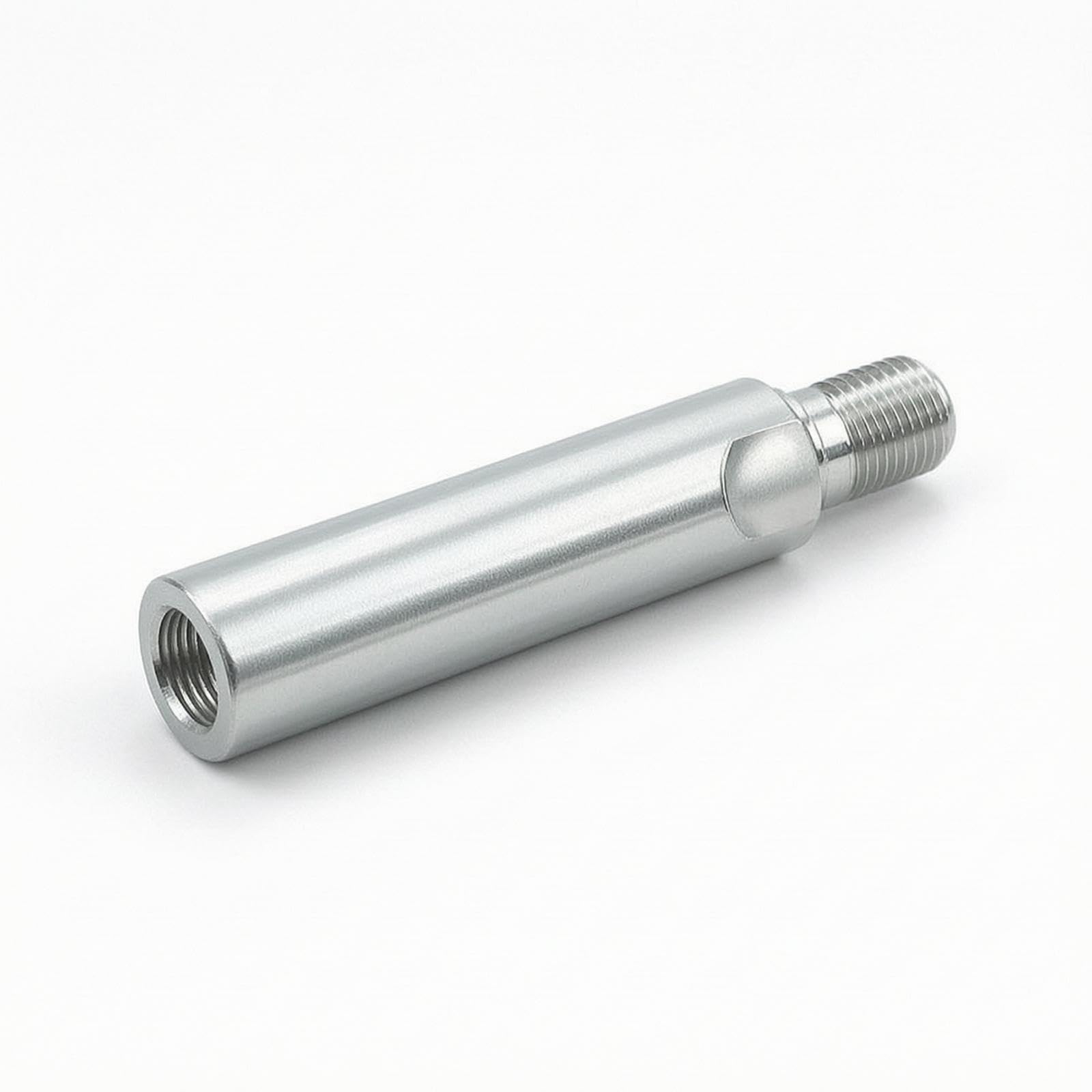 Angle Extension Rod Threaded Extension Adapter with Met | Angle Extension Rod Threaded Adapter with Metric 10 Thread Polished Tool Accessory for Workshop M10 8CM 45 Steel-image-8