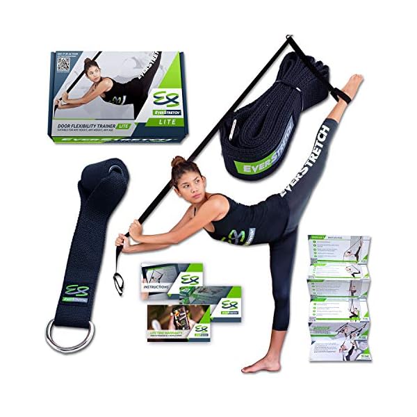 EverStretch-Leg-Stretcher-Get-More-Flexible-with-The-Door-Flexibility-Trainer-LITE-Premium-Stretching-Equipment-for-Ballet-Dance-MMA-Taekwondo-Gymnastics-Your-own-Portable-Stretch-Machine EverStretch Leg Stretcher LITE: Get Flexible with Over The Door Flexibility Trainer | Stretching Equipment for Ballet, Dance, Martial Arts, Cheerleading & Gymnastics | Your Portable Split Machine