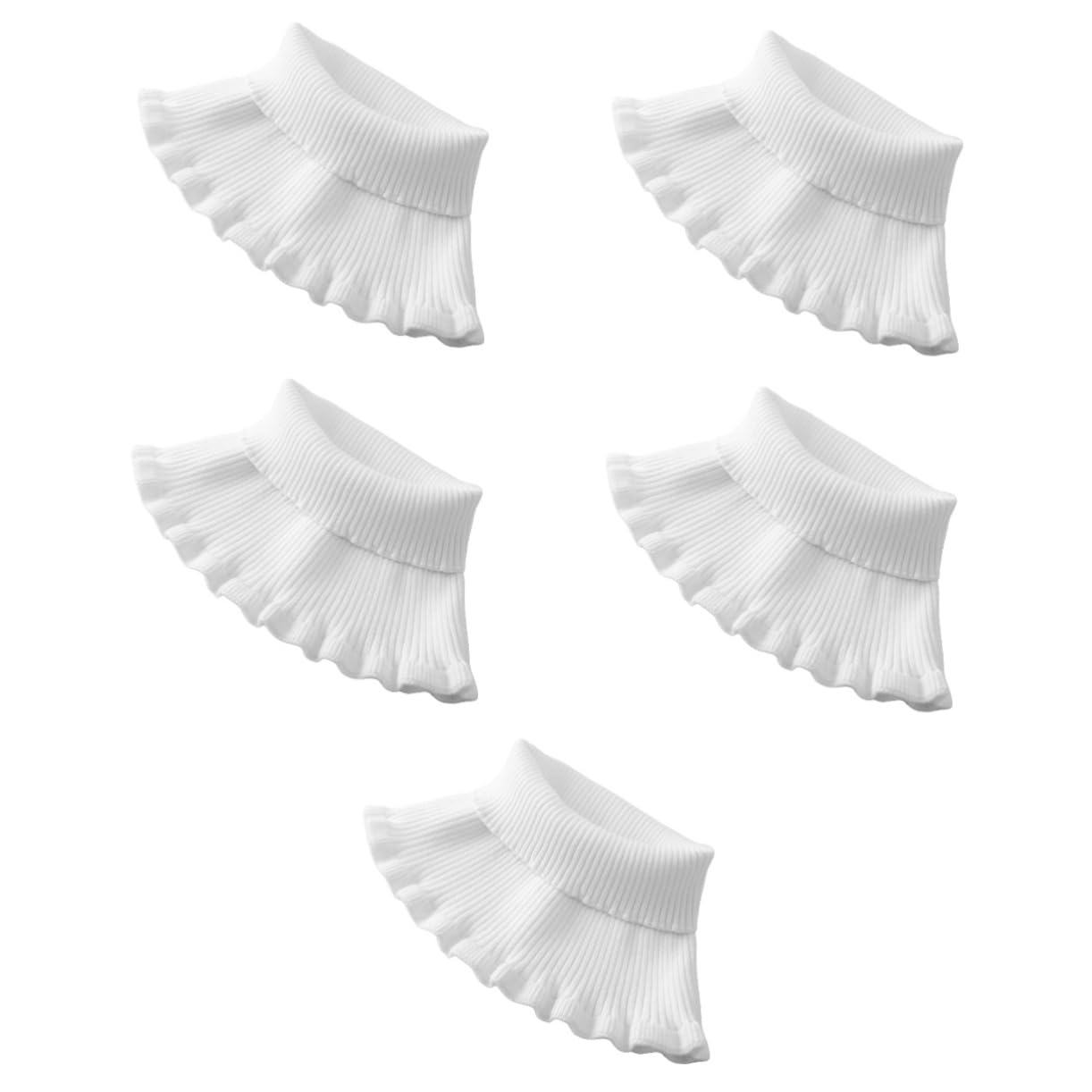 GALPADA 5 Piezas Cuello Alto Cálido Cuello Falso Manga De Cuello Reutilizable Cuello De Tortuga Falso Polaina De Uso Diario Cubrecuello Multifunción Collares De Cuello Alto Algodón