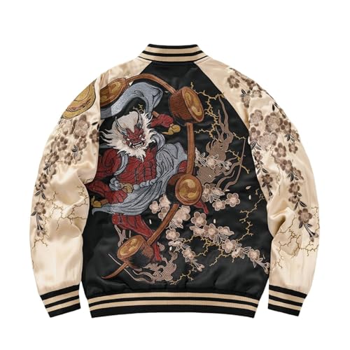 Veste de baseball réversible homme brodée pour un style urbain de tous les jours