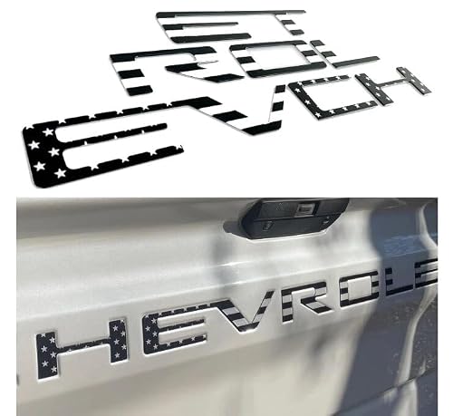 Tailgate Inserts Letters Compatible for 2019-2025 Sverado, 3D Raised &