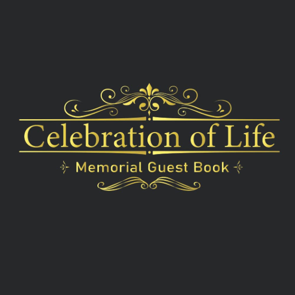 Buy Celebration of Life Memorial Guest Book Elegant Signin Book for