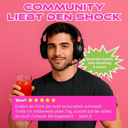 Gamers Only Energy Pulver Retro Shock Sour Berry – 40 Portionen