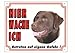 Produktbild Warntafel Labrador dunkel gelb 12 x 3,5 cm