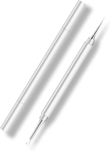 Aguja profesional 2 en 1 para eliminar acné de acero inoxidable, herramienta de eliminación de puntos blancos y puntos negros, herramienta de