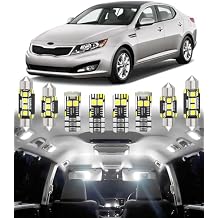 BMT xms Car Interior LED Light Replacement for Kia Optima K5 2011-2015,6000K Super Bright Interior Light Bulbs Package, 10pcs