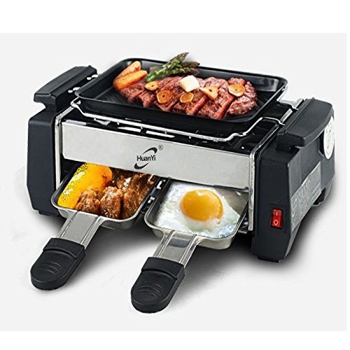 CPEX Kitchen Indoor Nonstick Electric Barbecue Grill with Frying and Roasting Function