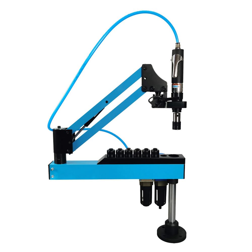HQHAOTWU M3-M12 Universal Pneumatic Tapping Machine, 400rpm Air Tapper Drilling Machine, 360° Pneumatic Air Tapping Machine