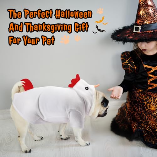 Disfraz de Pollo para Perro Halloween y Acción de Gracias miniatura 6