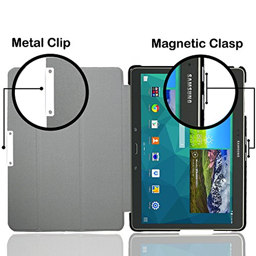 Kuesn Case For Samsung Galaxy Tab S 10.5 Inch - Ultraslim Smart Cover 3 Folding Folio Flip Stand Case For Sm-T800 Sm T805C Tab S 10.5 Auto Sleep #TOP2