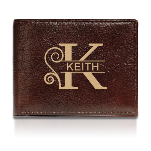 Personalized Wallet for Men, Customized Engraved Genuine Leather ...