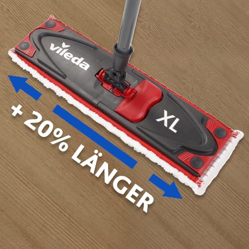 Vileda Ultramax XL Komplett Set, XL Bodenwischer und Eimer mit Presse, Mikrofaserbezug, für alle Hartböden… – Ansicht 2