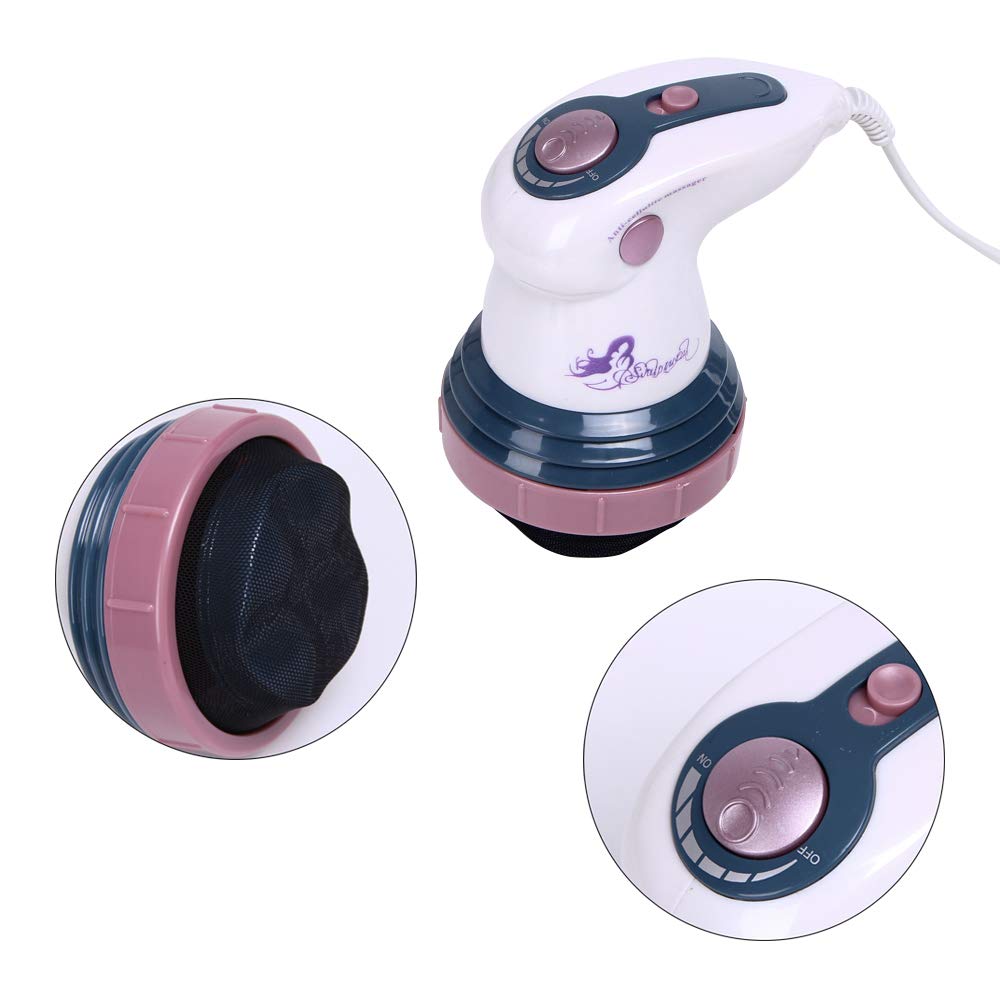 Massaggiatore elettrico anti-cellulite 4 in 1 massaggiatore rassodante anticellulite per collo spalle vita addominale gambe glutei (A)