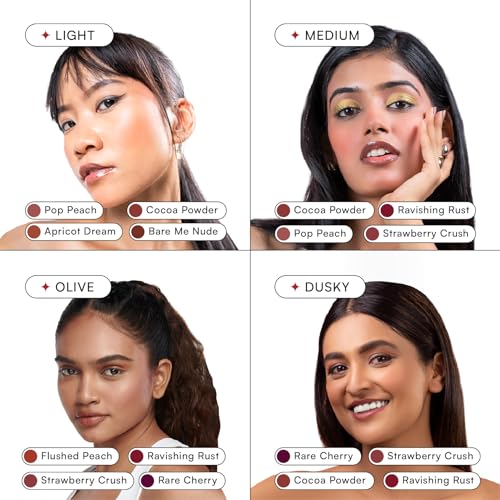 Gush Serum Infused Vegan Liquid Blush | Dewy & Radiant Finish | Ultra-Pigmented Formula | Easy To Blend & Long Lasting | Pop peach | Soft rose 15g - Image 4