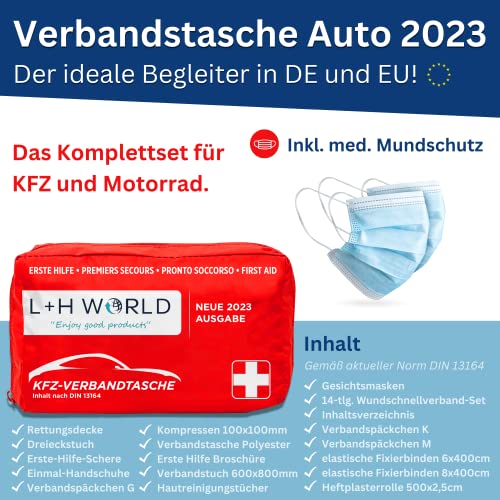 Verbandtasche L + H World Verbandskasten für Auto 2023