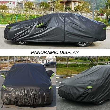 Image of Kaugung 7 Layers Car Cover Custom Fit Chevy Cruze from 2009 to 2025, Waterproof All Weather Resistant Outdoor Indoor Sun Rain Dust Snow Protection.(USA Warehouse,Within 3-7 Days) silverBlack