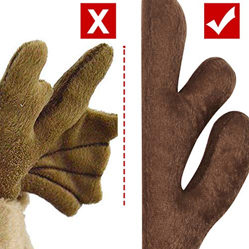 Momoni Premium Reindeer Car Kit Antlers, Nose, Tail- Rudolph Set Reindeer Christmas Decoration Car Costume Auto Accessories #TOP5