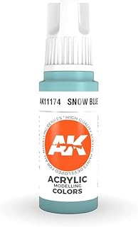 AK-Interactive 3rd Gen Acrylic Snow Blue 17ml 11174 - Model Building Paints and Tools # AK1174