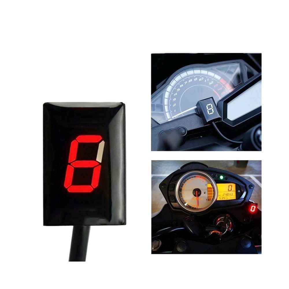motociclo velocità marcia Indicatore Di Marcia Digitale Universale Per Moto A 6 Velocità Con Display A LED, Leva Del Cambio, Accessori Per, Parti Ricambio