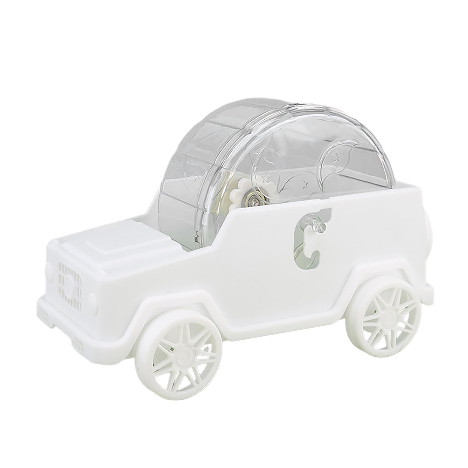 Rueda de ejercicio de plástico para mascotas pequeñas, diseño divertido en forma de coche para juegos activos, ideal para hámsters y otros animales pequeños