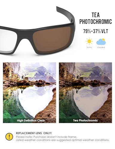 Image of BLAZERBUCK Anti-salt Polarized Replacement Lenses for Oakley Crankshaft OO9239 Sunglass