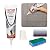 ISPAR Tile Grout Repair Set (14,12oz - 400g) for Wall and Floors Tile Joints with Spatula and Sponge, Fill and Reviver The Joints, Quick-Drying, Ready Mixed Grout, Anthracite Grey