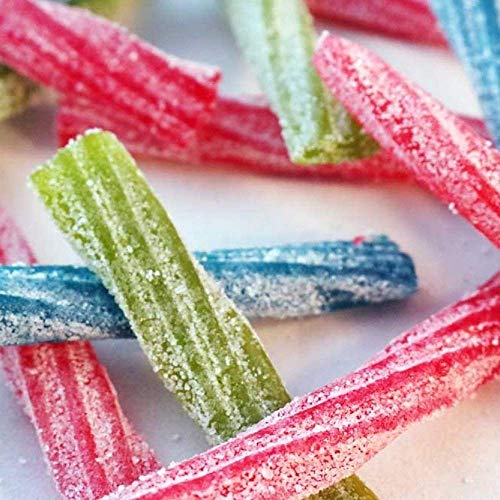 Sour Punch Twists, 6" Individually Wrapped Soft & Chewy Candy, 4 Fruit Flavors, 4.23-LB Tub (8276)