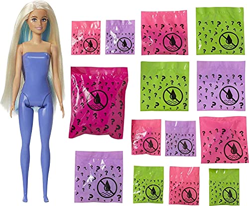 Set de muñeca Barbie Color Reveal con 25 sorpresas miniatura 1