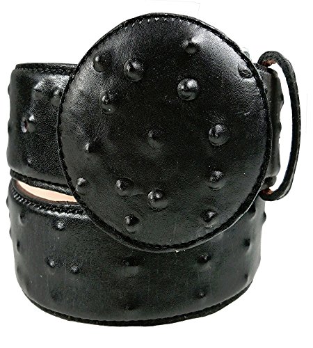 Men Cowboy Belt Engraved Imitation Ostrich Cinto Vaquero Imitacion