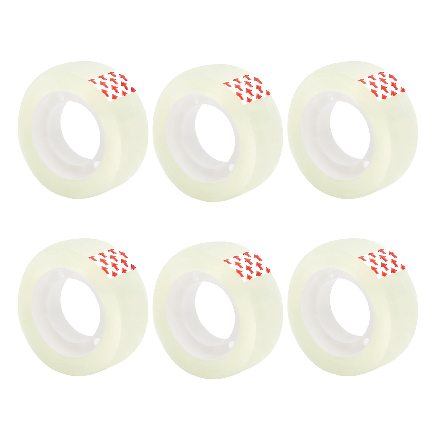 enithElite Clear Tape,Transparent Tape,Gift Wrap Roll,1.8cm X 25m 6 Rolls