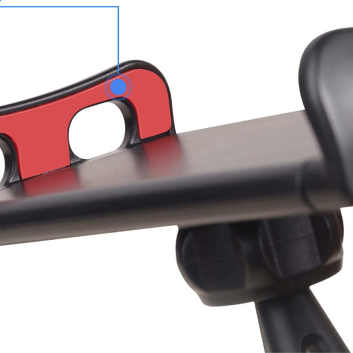 MOLUCKFU 1pc Car Back Seat Holder Headrest Bracket for Phones and Tablets Rotation Design Fits Devices Red
