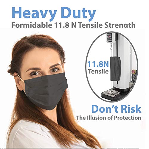BREATHPower 50pcs Disposable Medical Face Mask - Powerful, Lab Tested, Cooling 3 Ply Protection - Heavy Duty Tensile Strength Adjustable Ear Loop - Soft Face Conforming Indoor Outdoor Masks for Men, Women - Thumbnail 5